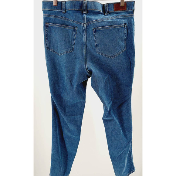 Lands' End Jeans Lands End 6w Plus Beech Blue Skinny Elastic Waist